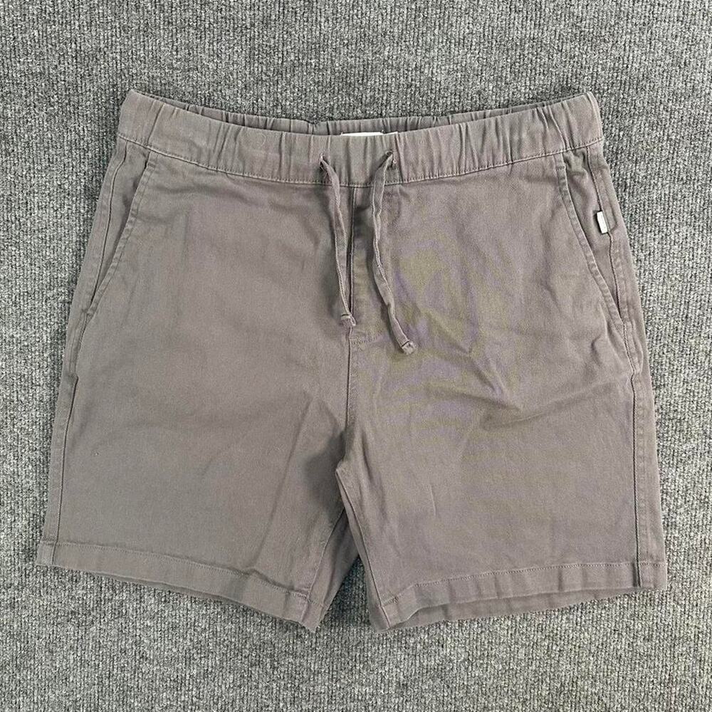 Onia Men’s Garment Dye Cotton Drawstring Shorts 6" Pull On Flat Front Chinos M